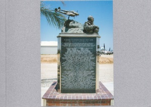 Tony LeVier Monument at the P-38 National Association and Museum (Courtesy Ms. Aileen Garra-Lim)